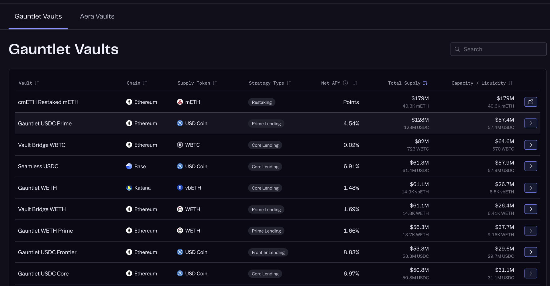 Screenshot 1 of The Gauntlet App showing the application interface